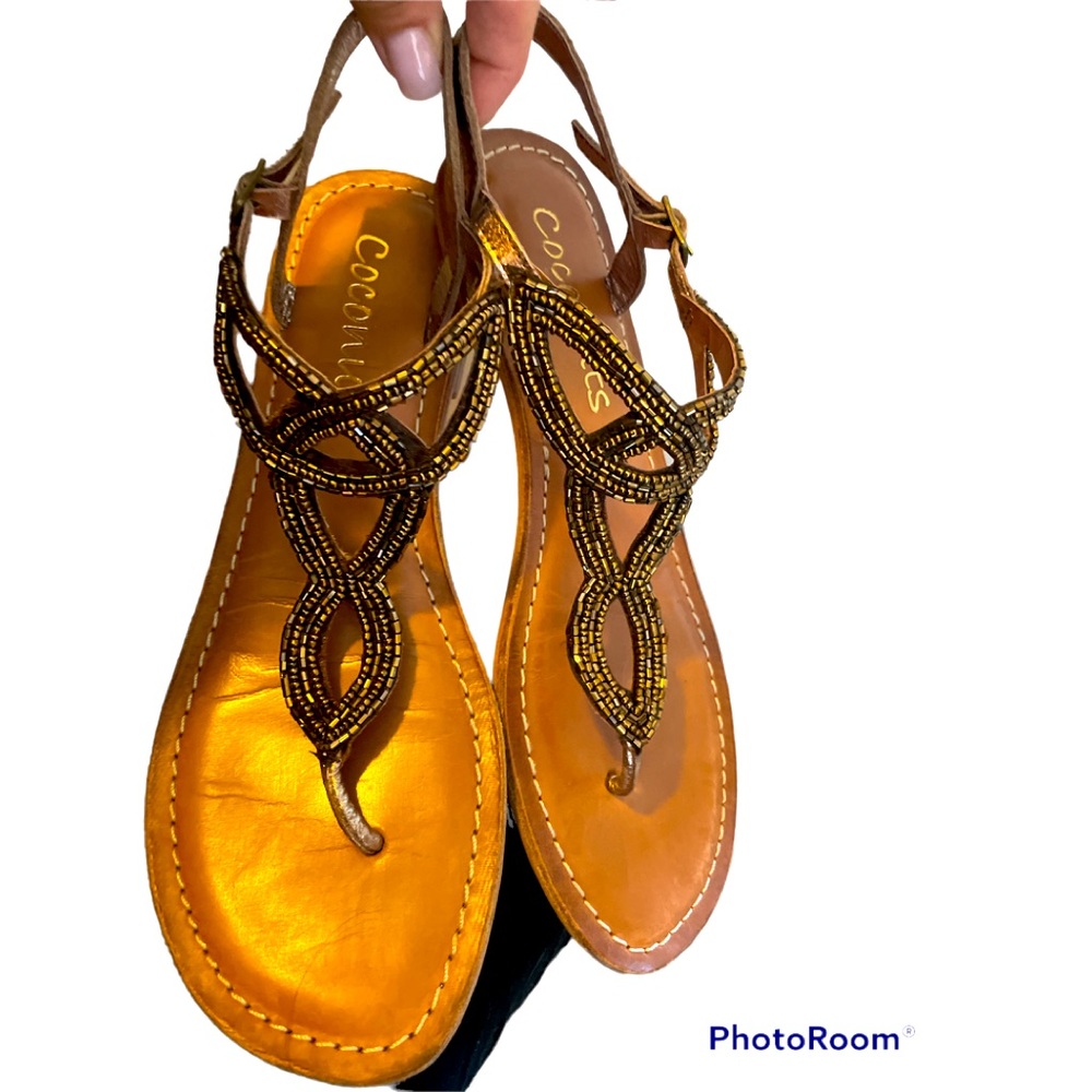 Women’s beaded sandals made in India size 8 fits true to size